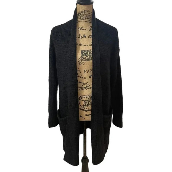 Barefoot Dreams Sweaters - Barefoot Dream CozyChic Lite Long Weekend Cardi Sweater Black Size M